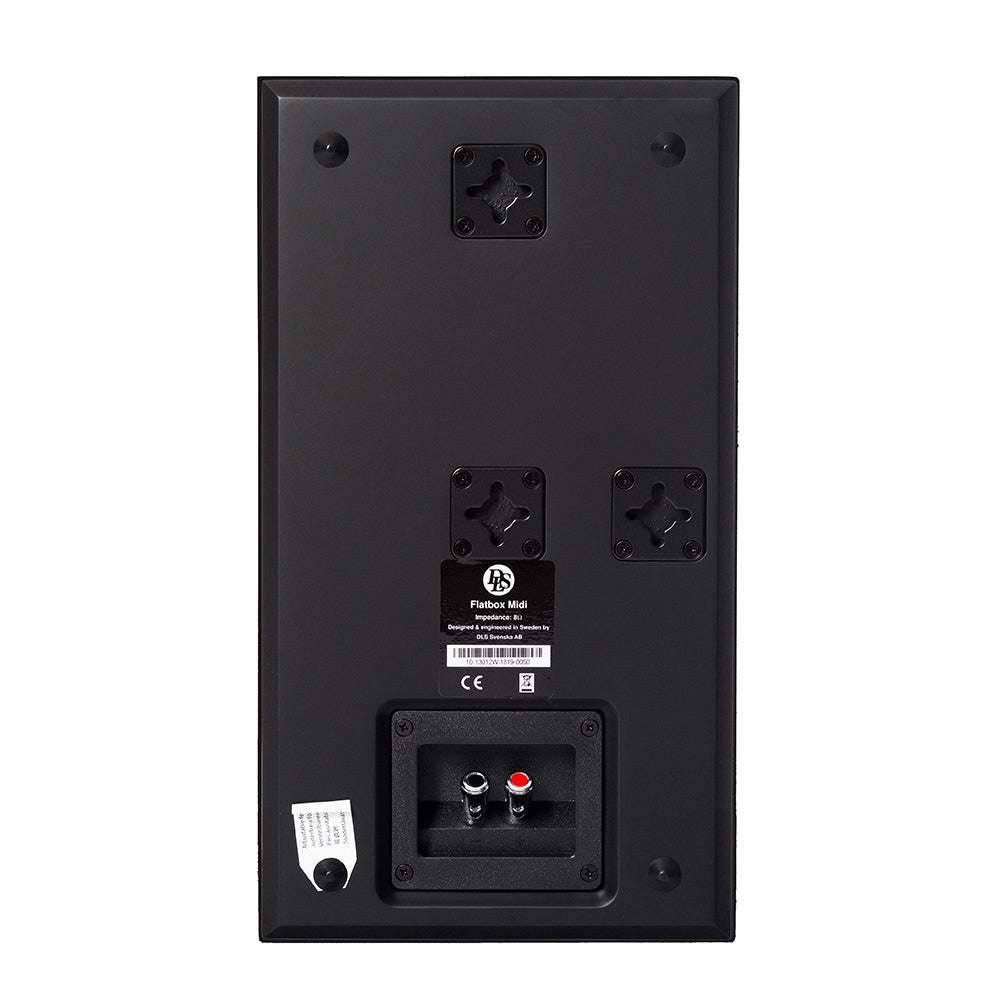 2-pack DLS Flatbox Midi on-wall högtalare, mattsvart
