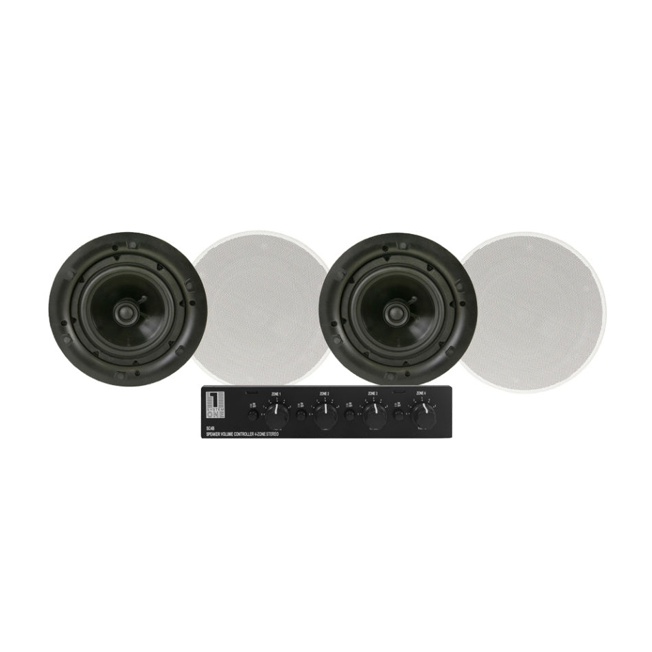 4-pack DLS IC623 med System One SC4B högtalarväxel