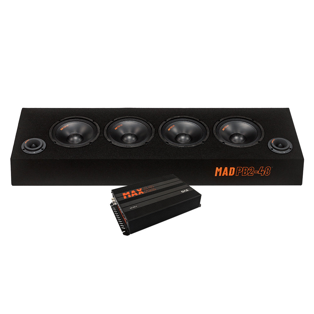 GAS MAD PB2-48 & MAX A2-100.2, kraftfullt 8" raggarpaket