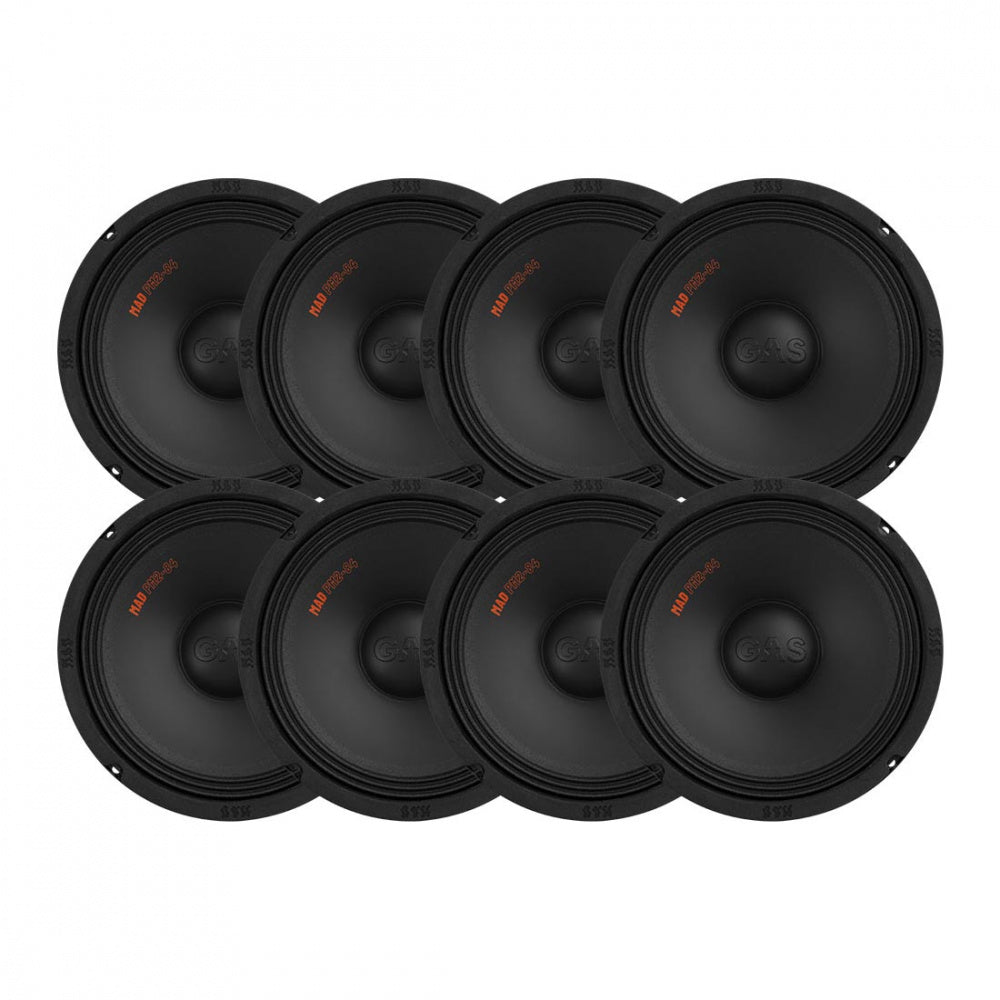 8-pack GAS MAD PM2-104, grym 10 tums midbas