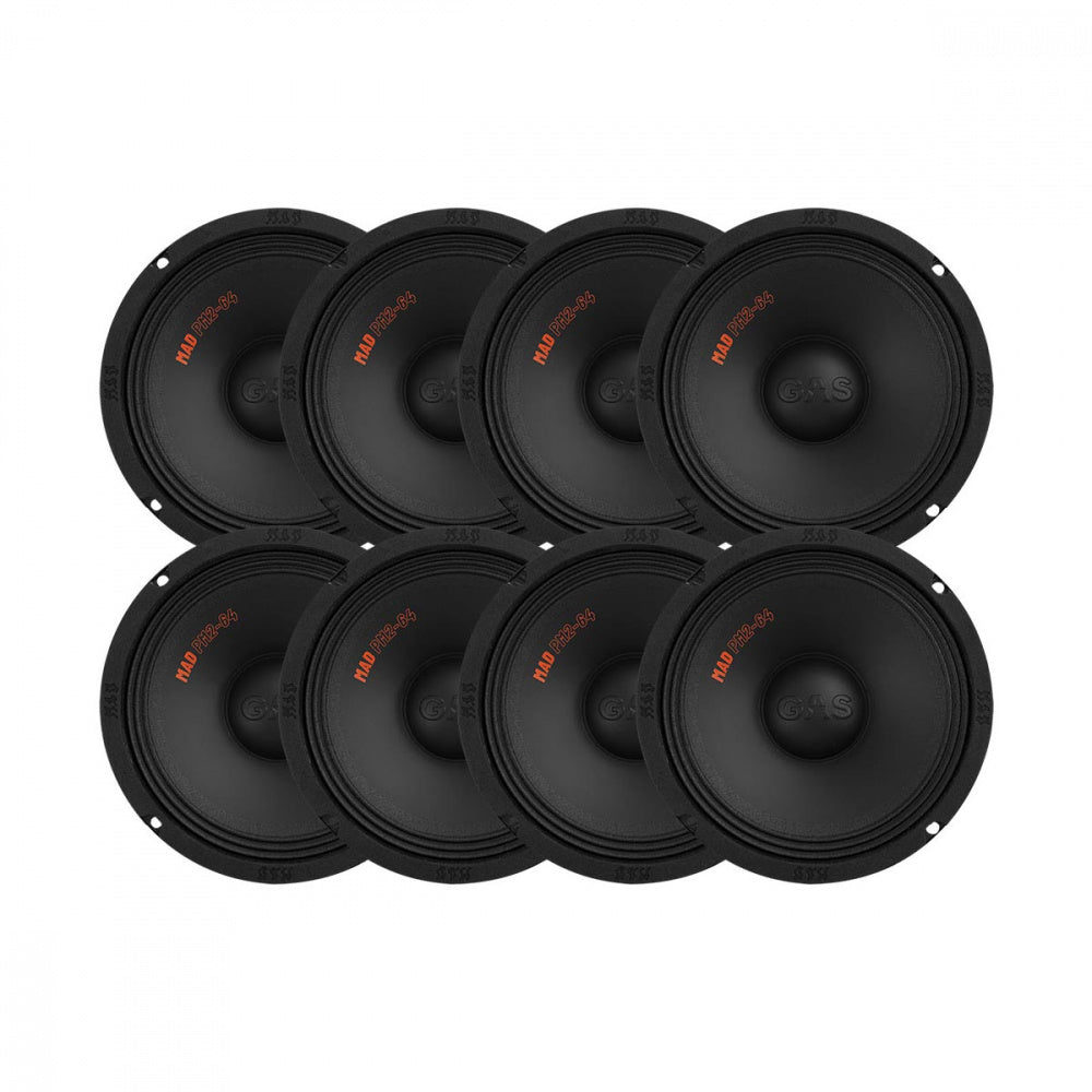 8-pack GAS MAD PM2-64, grym 6.5 tums midbas