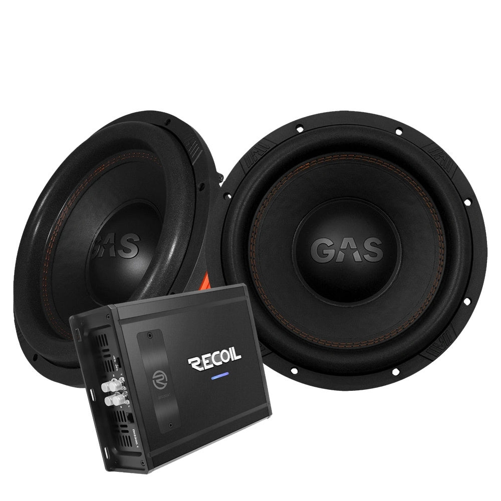 2-pack GAS MAX S1-12D1 med Recoil DII 3300.1, 2x12" baspaket