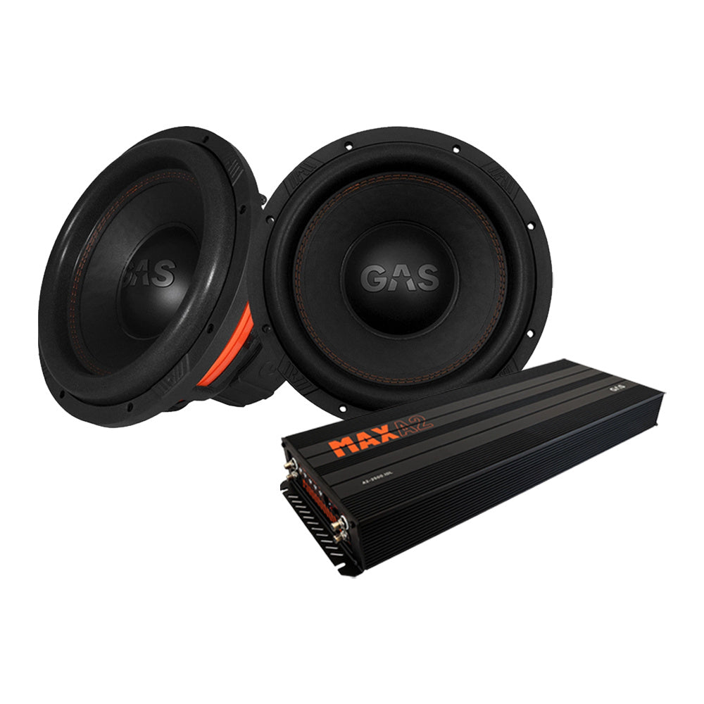 2-pack GAS MAX S1-12D1 & MAX A2-2500.1DL, baspaket
