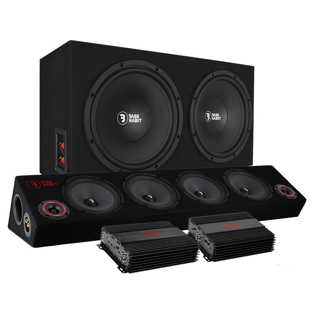 Bass Habit PL212 raggarpaket med SPL84 och slutsteg