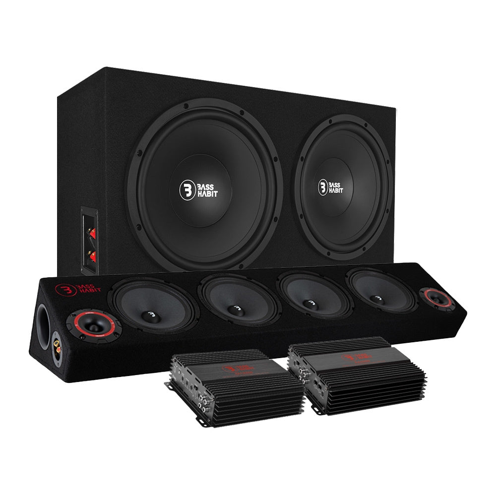 Bass Habit PL212 med SPL64 och slutsteg, raggarpaket