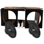 2-pack Bass Habit PL300 i låda med RA2000W, baspaket i byggsats