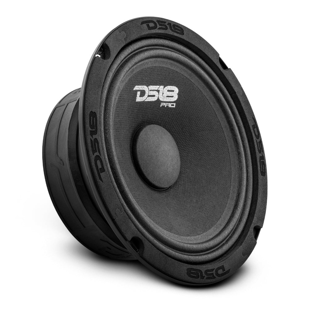 4-pack DS18 PRO-GM6.4 & Bass Habit SPL ELITE 225.4DF