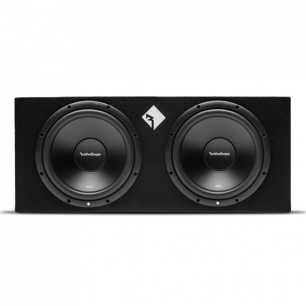 Rockford Fosgate R2-2X12 & Play Power 600.1, baspaket