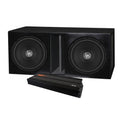 2-pack DLS RCW12.D2 i låda med GAS MAX A2-2500.1DL, baspaket