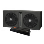 2-pack DLS RCW12.D2 i låda med GAS MAX A2-2500.1DL, baspaket