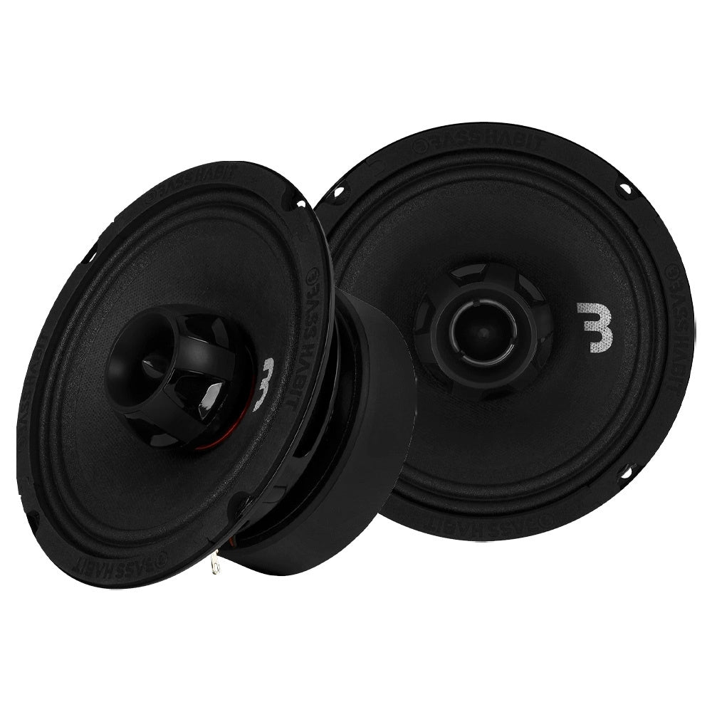 2-pack Bass Habit SPL Elite SE165CX, 6.5 tum koaxialhögtalare