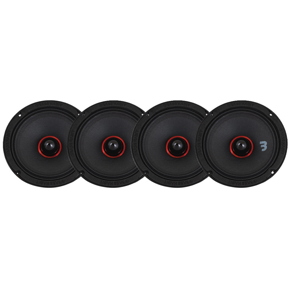 4-pack Bass Habit SPL Elite SE165M 6.5" midbas