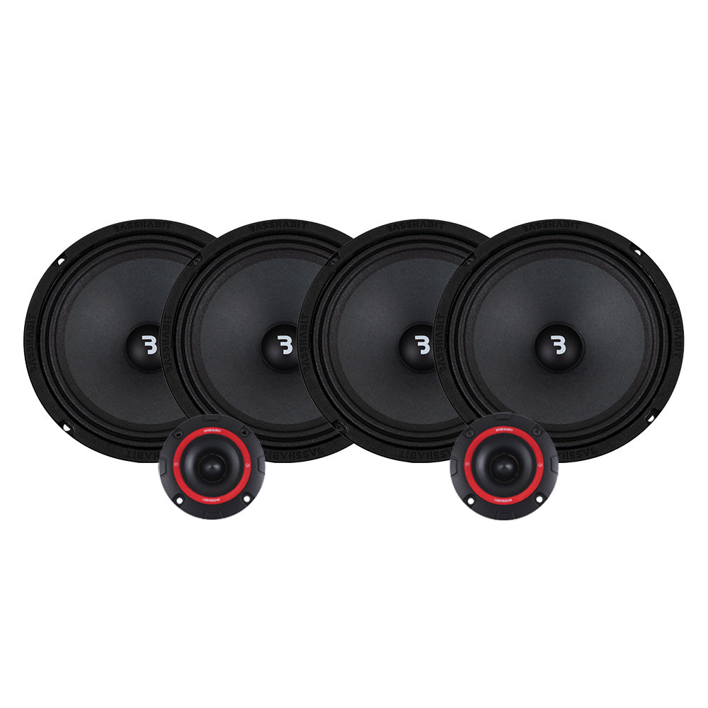 4-pack Bass Habit Play SP200M med SP25A SPL-paket, medium