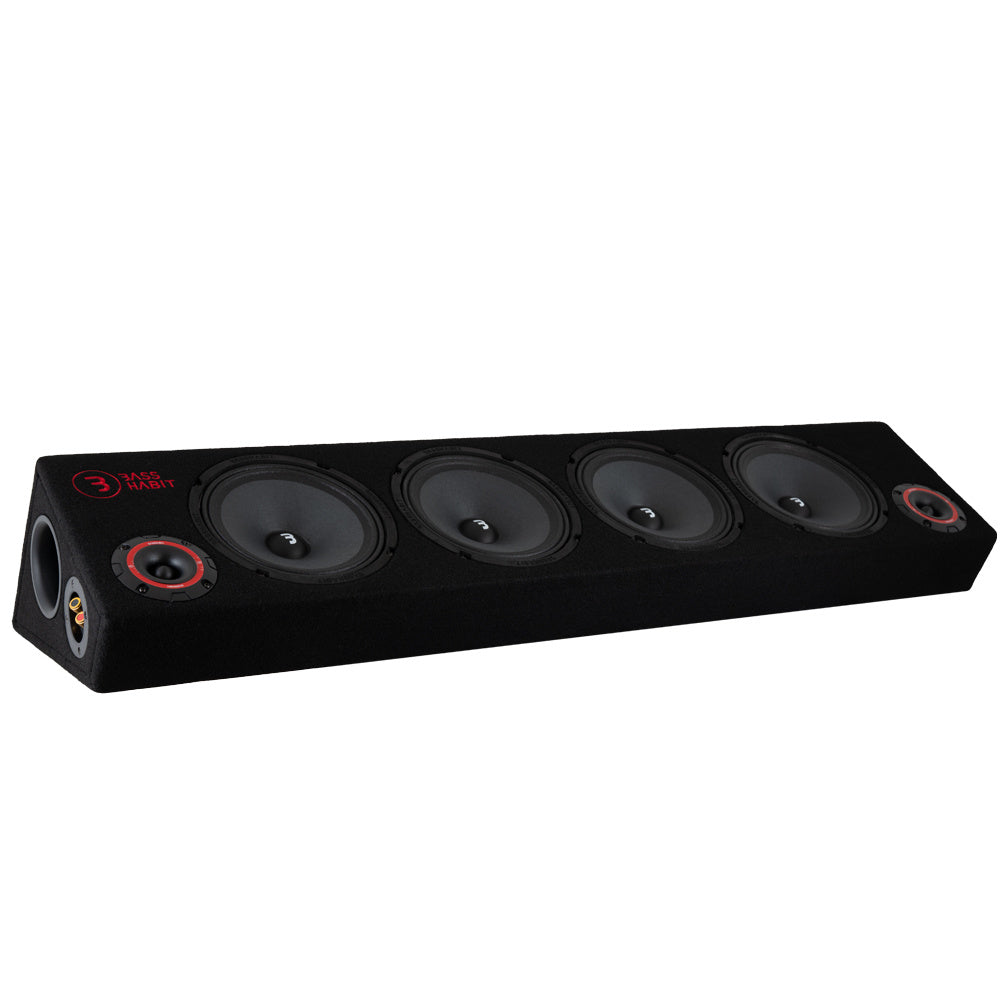 Bass Habit raggarpaket med 8" raggarplanka, baslåda med RA1200W