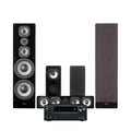 Onkyo TX-NR7100 med Dynavoice Challenger M-105 5.0 hemmabiopaket, svart