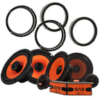 GAS MAD K2/X2 6.5" högtalarpaket, VW/Skoda/Seat