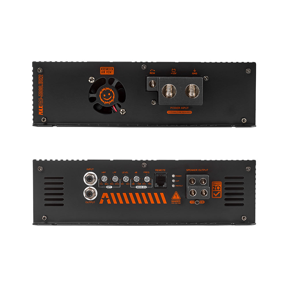 2-pack DS18 ZXI12.2D & GAS MAX PA1-3000.1DZ2, baspaket