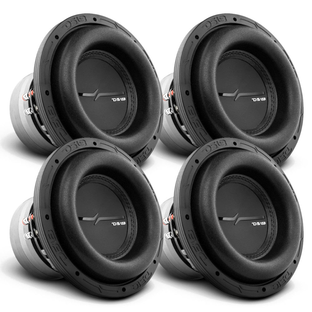 4-pack DS18 ZXI8.2D, långslagigt 8 tums baselement