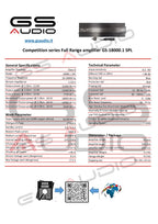 Gs Audio 18000.1 Competition Series