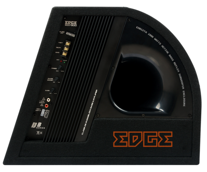 EDGE Enclosure, 2 x12'' Active Subwoofer, MOSFET 600W RMSE DB12TA-E0 EDGE