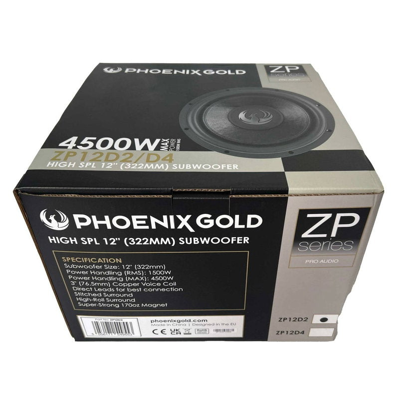 Phoenix Gold ZP12D4 – 12″ STREETBASS SUBWOOFER
