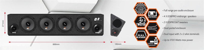 Edge EDBPB6-E5 | 6.5" Full Range Pro Audio Enclosure DB Series Enclosure