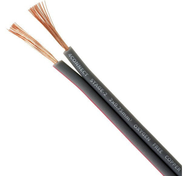 4CONNECT 4-800239 STAGE2 OFC-högtalarkabel 2x0,75mm2
