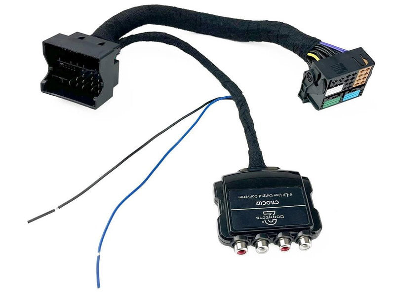 VAG, Scania, Volvo Trucks (MIB/PQ – 52-pin Quadlock) – 4-kanals Line Out Converter