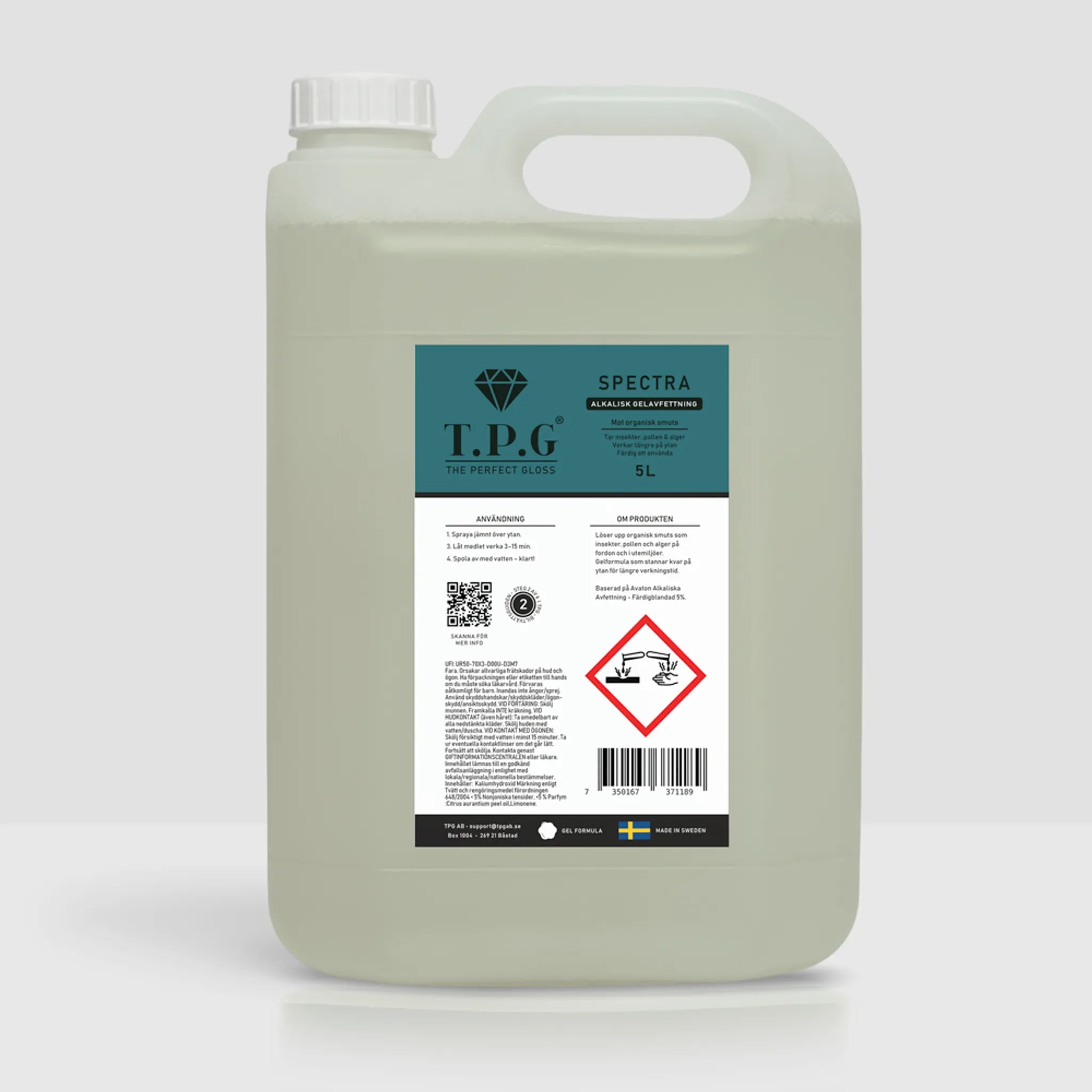 TPG Spectra - Alkalisk Gelavfettning 5L - NYHET