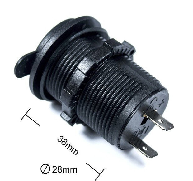 4Connect 4-600152 Vattensäker Eluttag 12/24V