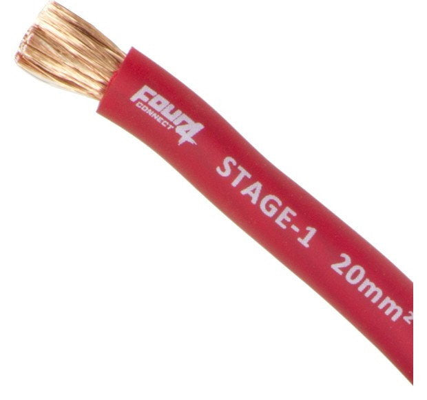 4Connect 4-PC20P strömkabel 20mm2 röd 50m