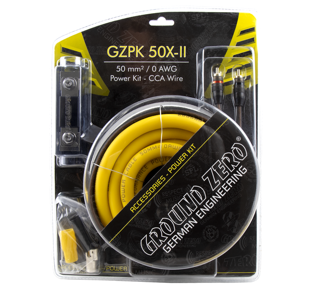 Ground Zero 50 mm2 CCA kabelkit