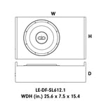 DD Audio LE-DF-SL612-D4