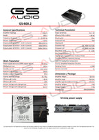 Gs Audio 800.2SQ