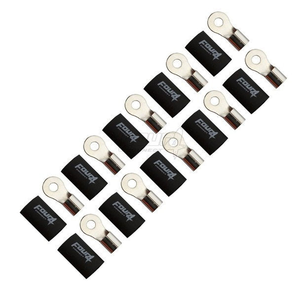 4Connect 4-690954 M6 Ring Kabelsko 20mm², 10x Svart