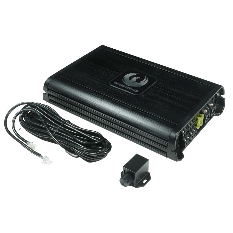 Phoenix Gold ZT6004R - 4-Channel 24Volt Class D Amplifier with gain control remote