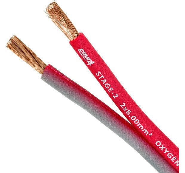 STAGE2 OFC-Högtalarkabel 2x6,0mm2