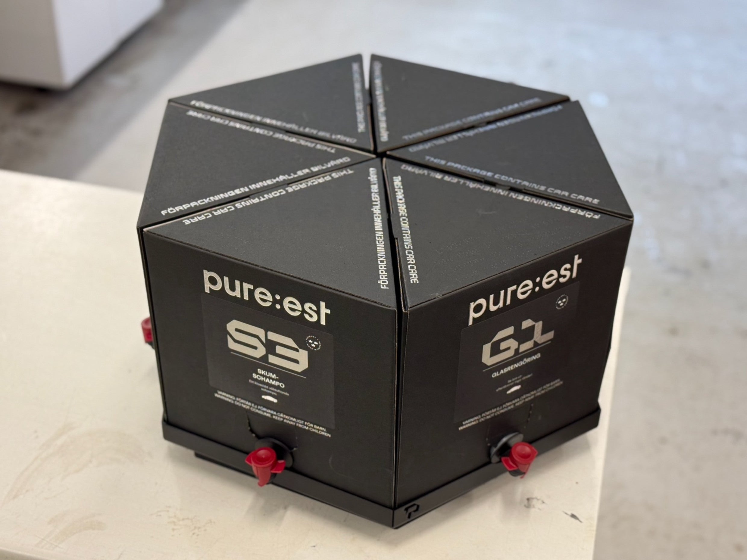 pureest snurrplatta för bag-in-box förpackningarna