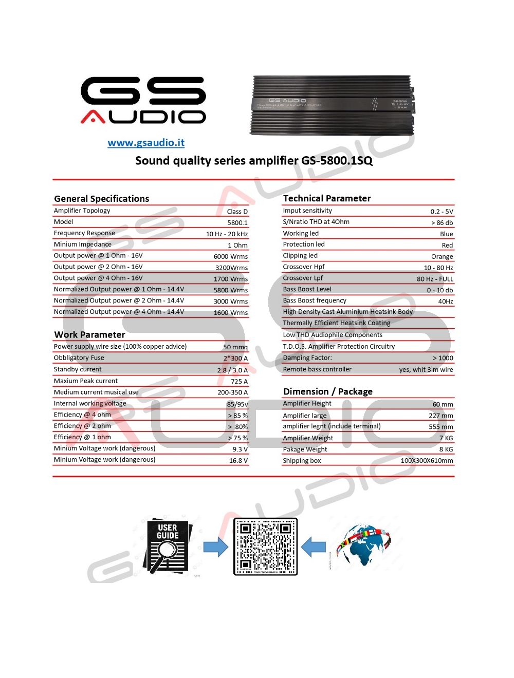 Gs Audio 5800.1SQ