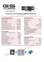Gs Audio 18000.1 Competition Series