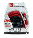 Phoenix Gold 50MM² / 0AWG, 2500W PURE CCA INSTALL KIT - ZXK50