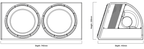 EDGE Enclosure, 2 x12'' Active Subwoofer, MOSFET 600W RMSE DB12TA-E0 EDGE
