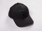 pureest Keps. Broderad logo i svart & svart tyg