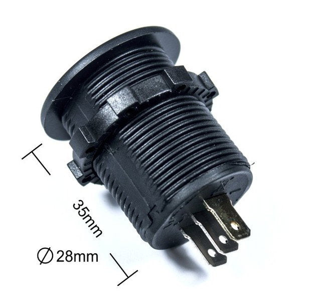 4Connect 4-600155 Voltmätare / Amperemätare 12 / 24V