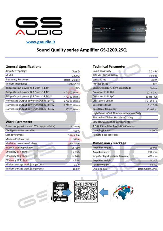GS Audio 500.4SQ