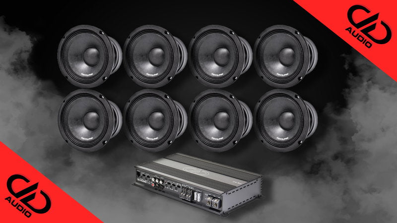 DD Audio Paket 8x6.5" Middar med steg
