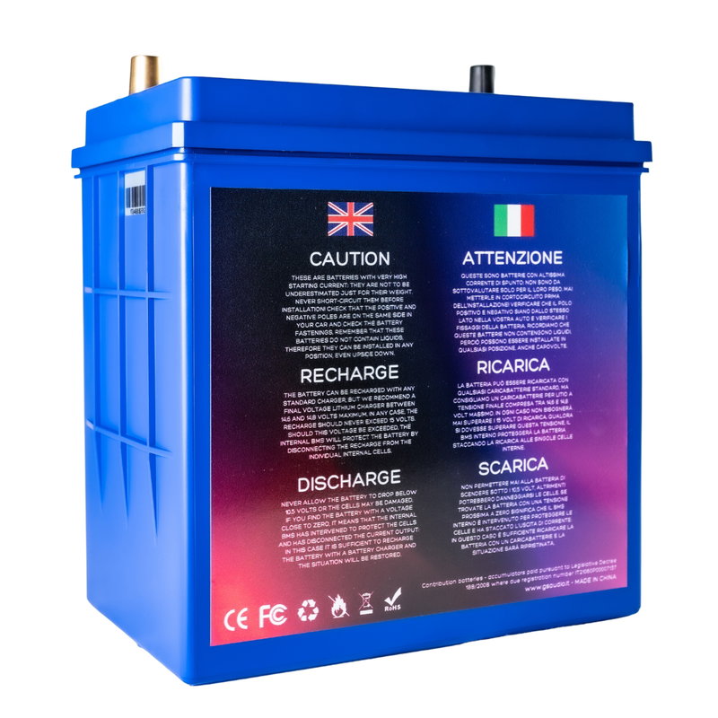 Batteri 30Ah LifePo4 13.2V - CCA:1300A