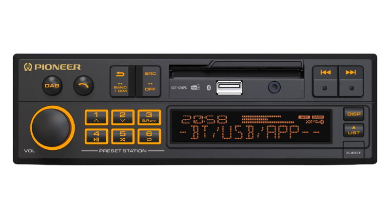 Pioneer Retroradio 4x50W, USB, Bluetooth, DAB